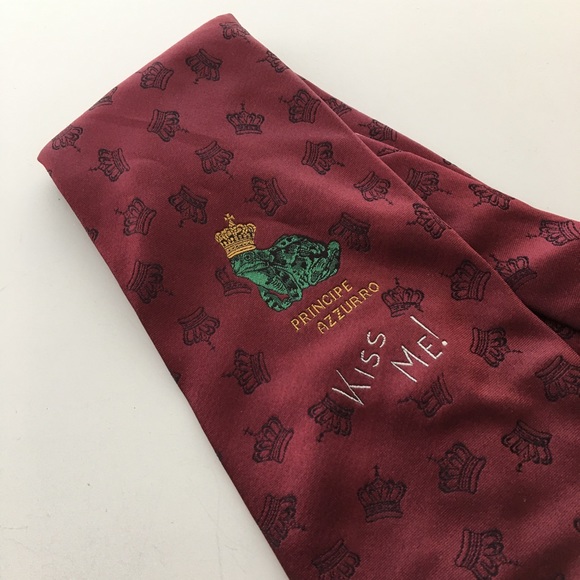 Moschino Other - 🆕 MOSCHINO Frog Prince 🐸👑 Silk Tie